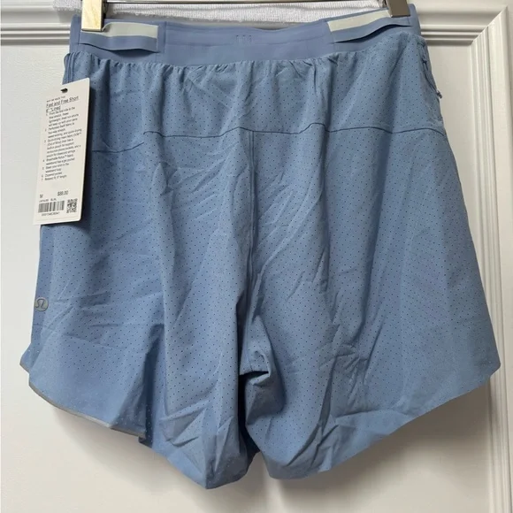 Lululemon Athletica Blue Fast and Free Shorts - Picture 2 of 3